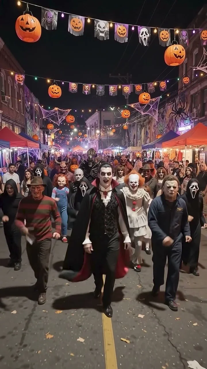 Horror Villain Parade AI video template